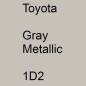 Preview: Toyota, Gray Metallic, 1D2.